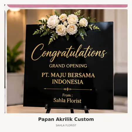 Papan Bunga Akrilik Prambanan Ballroom